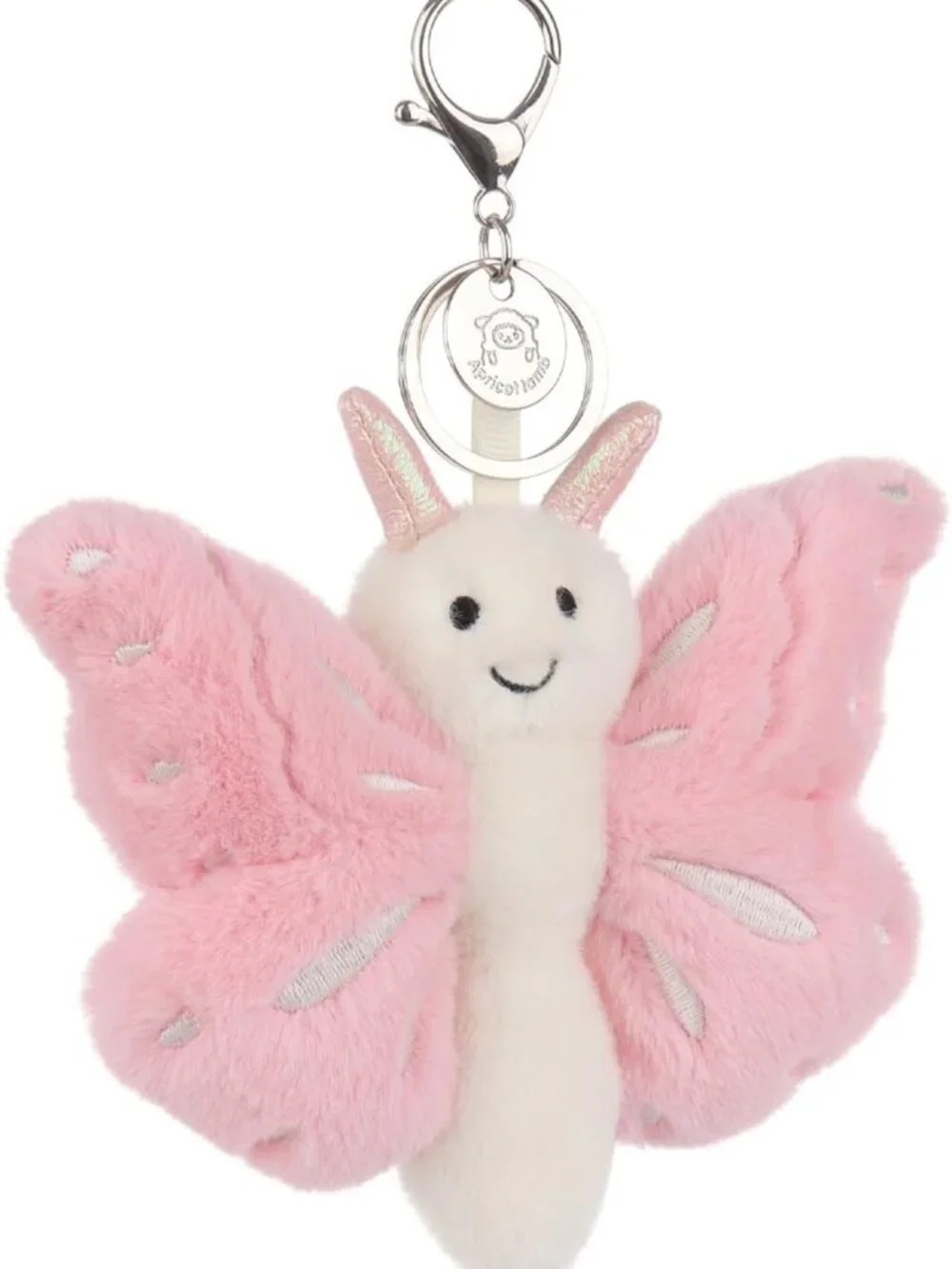 Cute Butterfly Plush Keychain for Kids, Soft Stuffed Toy for Backpack or Purse
